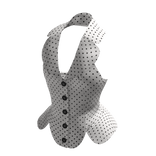 White Polka Dot Vest