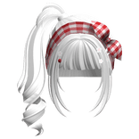 White Ponytail Cottage Core Hair
