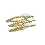 White Preppy Bracelet Stack 3.0