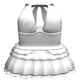 White Preppy Halter Dress 3.0