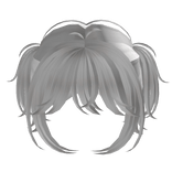 White Preppy Short Pigtails