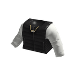 White Preppy Top w/ Black Vest