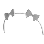 ♡ white pretty headband with double ribbon