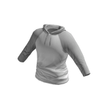White Raglan Hoodie