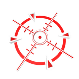 White Red Crosshair Halo