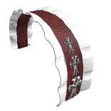 white red  gothic headdress
