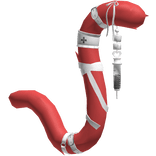 White Red Medic Nurse Cat Tail