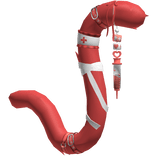 White Red Medic Nurse Cat Tail