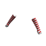 White Red | Arm Warmers Sleeves Fingerless