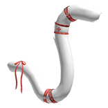 White Red Ribbon Nurse Cat Tail