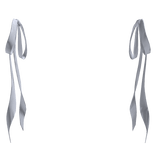 White Ribbon Hair Accessory