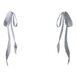 White Ribbon Hair Accessory