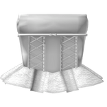 ♡ White ribbon lace corset with bow