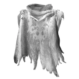White Ripped Cape