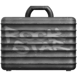 White Rockstar Spray Paint Grunge Suitcase