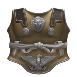 White Roman Musculata Chestplate