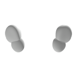 White Round Cheek Fluff