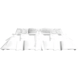 white ruffled bow skirt