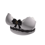 Ruffled Corset Top White W Black Bow ♥