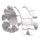 ♡ : white ruffled maid headband