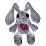 White Scary Plushie Bunny
