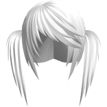 white scene emo pigtails