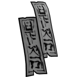 White Sheet Zombie Talisman Eyepatch (L)