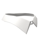 White Shirt Collar with Chain