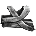 White Shoulder Bandage Wraps With Spikes [Left]