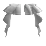 White Side Accents with Long Ruffles