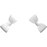 ♡ : white side bows for pigtails