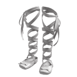 White Silk Ribbon Ballet Slippers