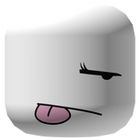 White Silly Woman Face