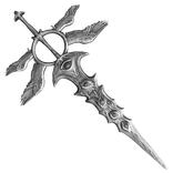 White Silver Angel Sword