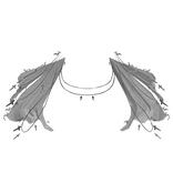 White Silver Ornate Royal Cloak