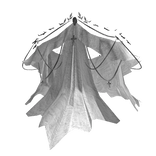 White Silver Ornate Royal Dress