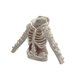White Skeleton Knit Hoodie [PBR]