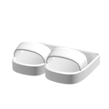 white slides white slippers