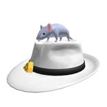 White Slippin' Rat Fedora