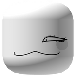 White Sneaky Cat Face