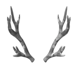 White Sparkle Time Antlers