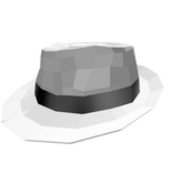 White Sparkle Time Fedora