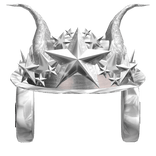 White Sparkle Time Festive Fedora Star Crown Horns