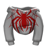 White Spider Male Hoodie