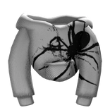 White Spider male Hoodie