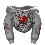 White Spider Web female Hoodie