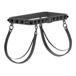 White Spiked Belt w/ Suspenders 1.0