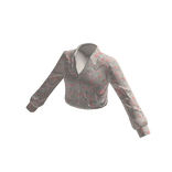 White spring blossom blouse