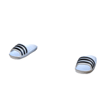 White Striped Slides