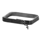 White Studded Chrome Hearts Belt 3.0